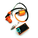 Performance Ignition Coil CDI Box Spark Plug 50cc-125cc ATV Dirt Bike Go Kart