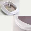 2Pcs Pet Toilet Bedpan Anti  Cats Litter Box Cat Dog Tray W/Scoop