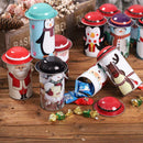 Christmas Large Capacity Candy Tin Box Iron Storage Can Children Gift Boxes