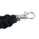 Outdoor Survival Kit Paracord Key Chain Rope Parachute string Lanyard Black