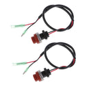 2x Universal Round Starting Switch for Outboard Engines On-Off Control Assembly
