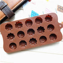 15 Cavity Silicone Rose Flower Chocolate Mold Cake Soap Candy DIY Fondant Mould