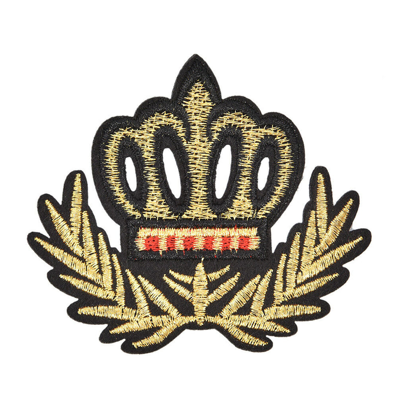 1 x crown patches iron on motifs applique for garment accessory for patches H TE