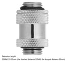 Dual G1/4 Expansion Joint Adapter Connector 16-41mm PC Water Cooling(22mm)