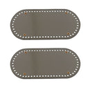2x PU Bag Bottom Shaper Cushion Crochet Base Pad Insert DIY Accessory Gray