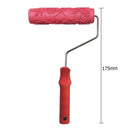 7inch Flowers Pattern Paint Rubber Roller for Home Shop Wall Creative Decor