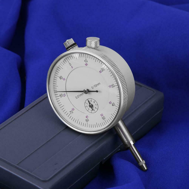 Precision Pointer Dial Indicator Gauge Measurement Tool 0-10mm 0.01mm