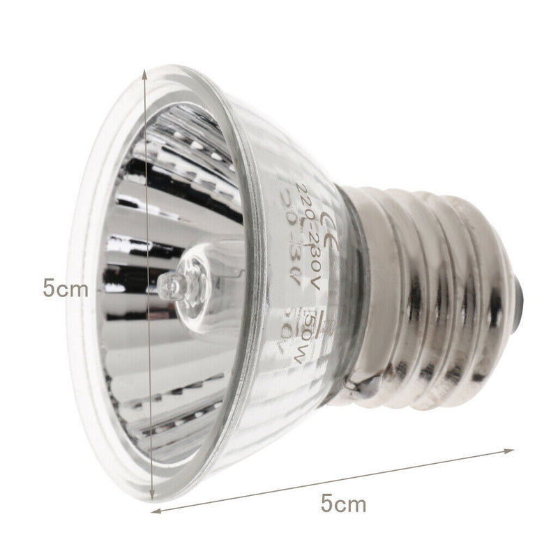 2pc 50W E27 UVA+UVB Light Bulb Reptile Pet Terrarium Brooder Heater Lamp