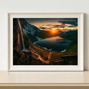 Color Landscape Painting Kit Present DIY Full Round Drill Diamond Picture