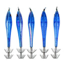 5Pcs Noctilucent Squid Octopus Catch Saltwater Fishing Lure Baits Blue