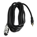 1.6ft Mic Cable Patch Cords - XLR Female to TRS Male 3.5mm Black Microphone