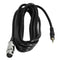 1.6ft Mic Cable Patch Cords - XLR Female to TRS Male 3.5mm Black Microphone