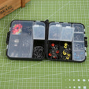 162pcs Fishing Accessories Kit Hooks Swivels Lead Fishing Sinker Tackle Box A