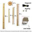 Primitive Fire Starter Camping Fire Bow Drill Scout Education Practice Kit