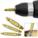 6Pcs Damaged Broken Screw Bolt Extractor Speed Out Drill Bits Remover Kit