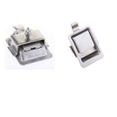 2x Door Locking Paddle Lock Stainless Mini Flush Lock Recessed Mounted Latch