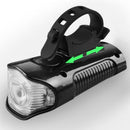 Bicycle Headlight LED Rechargeable Bike Light w/ Horn Deluxe Edition Red
