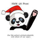 Christmas Hat Panda Car Rear Windshield Wiper Stickers Decals Auto Styling