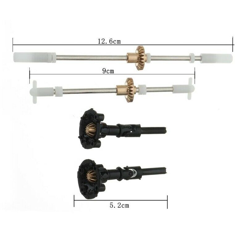 Metal Gear Bridge Axle Set for WPL B1 B24 B16 C24 1/16 4WD 6WD RC Car Parts X7H2