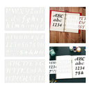 3 Pcs Alphabet Letter Stencils Large Small letters Numbers DIY Card Making