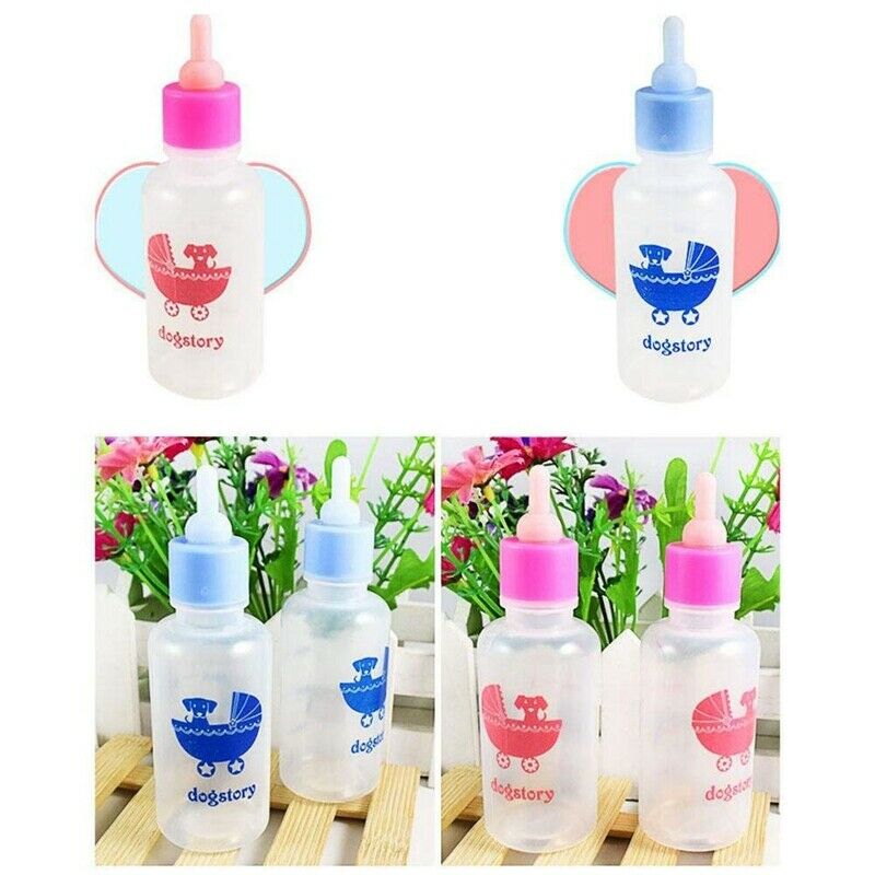 Pet Nurser Nursing Feeding Silicone Bottle Kits with Replacement Nipples,Mi N5Z9