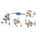 40pcs Assorted Car A/C+Tire Schrader Valve Cores with Tool R134a 8mm 10mm