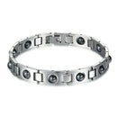 Fashion Jewelry Luxury Titanium Black Healthy Magnetic Bracelet Men's Frien