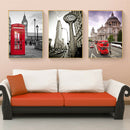 London Street Scene Unframed Spraying Painting Wall Art Home Office Welt RGU