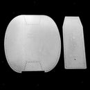 2Pcs Acrylic Clear Template Handcrafting Set For Leather Bag Pattern Craft