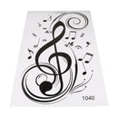 Music Wall Stickers Diy Musical Note Home Decor Wall Decals Kids Room Decor mo