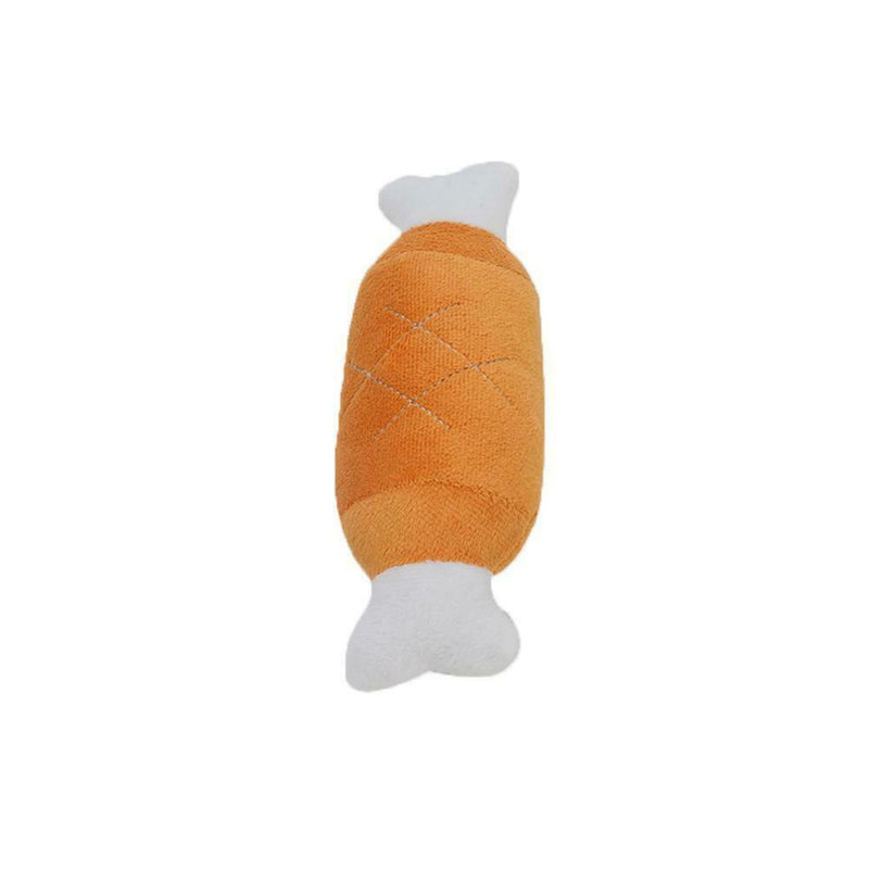 Cute Dog Puppy Toys Chicken Legs Design Small Dogs Chew Squeak Plush Sound Toys