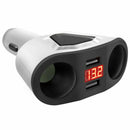 3.1A USB Car Charger, Car Cigarette Lighter Adapter Socket Splitter with Du