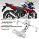 Universal Aluminum Alloy Motorcycle Adjustable LED License Plate Holder Mot