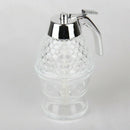 5.75in/14.5cm  Acrylic 1 Cup Bee Hive Honey Syrup Dispenser Jar With Stand v DKW