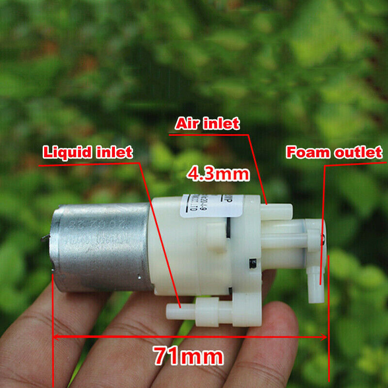 DC 3V 5V 6V Micro Liquid Pump Foam Pump Water Pump DIY Hand Washing Machine