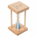 1 pcs wood + glass + sand 1 minute small square Timing hourglass 9 * 4.5 *  V2K7