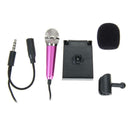 Mini Condenser Microphone with 3.5mm Plug Mobile Phone and Mic Stand