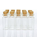 4pcs 10ML Mini Small Tiny Clear Cork Stopper Glass Bottles Vials Jars Kit
