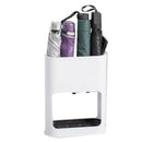 White New Umbrella Stand Rack Free Standing Organizer with Drip Tray for Ha X3K9