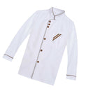 Chef Clothing Jacket Coat Restaurant Cook Uniform Long Sleeves M