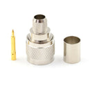 New N-Type Crimp Plug Male Cable Straight RF Connector For LMR400 RG8 3C
