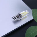 T10 Silica Gel Car LED Wedge DC 8-28V 1.5W White Lamp Bulb Night Reading Light