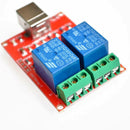 2-way control switch 5V computer USB drive free relay module