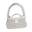 Metal Rhinestone Folding Handbag Purse Table Hook Hanger Holder
