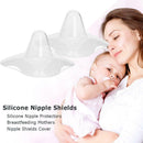 2pcs Silicone Nipple Protectors Breastfeeding Mothers Nipple Shields Cover