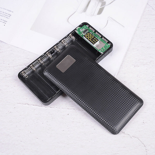 Mobile power bank case diy kit battery charger box 5V 2.1A 3USB 7X USB 18650 M&O