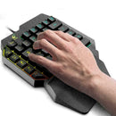 K15 One-handed Membrane Keyboard 39 Keys Backlit one-Hand Gaming Keypad New J8D6