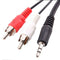 Long 3.5mm Aux Audio Output Auxiliary Cable Cord To RCA MP3 ÃŽÂ¸oTOCA