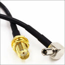 New IMC SMA Female Jack to TS9 Male Right Angle Pigtail Coaxial Cable Antenna.AU