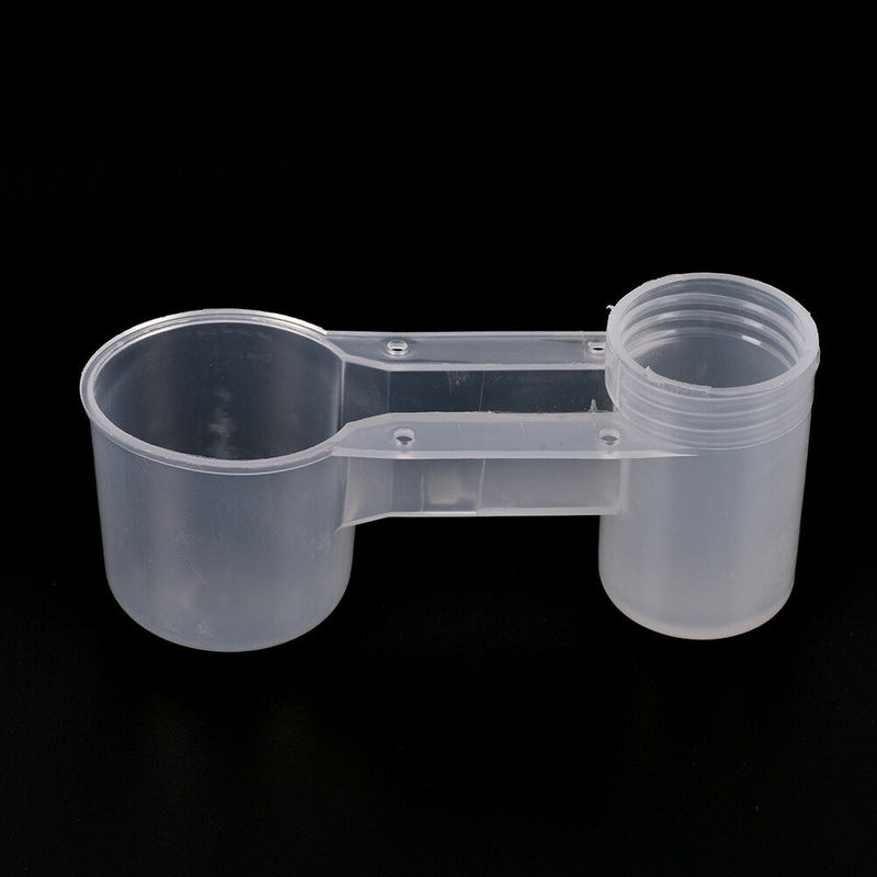 2pc bird feeder drinker cup water bottle drinking bowl poultry dove pet pigeon F